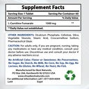 Parim looduslik L-karnitiin 1000 mg ja L-arginiin 1000 mg