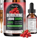 Berberine HCL Vedeliktilgad - 1500 mg Väga imenduv Berberiin Vedeliktilgad - Berberine Veggie täiendus immuunsüsteemile, seedesüsteemile ja südame tervise toetamisele, maasikamaitse - 2 FL Oz
