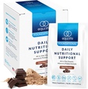 Equilife Daily Nutritional Support, All-in-One Multivitamiini Meal Asendamine, Puhas Šokolaadi Maitse, 15G Taimeproteiin, Toetab üldist heaolu, sealhulgas energia, seedimine ja nahk, 14 paketti