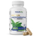 Natural Cure Labs Premium Andrographis Paniculata ekstrakt 1200mg 100mg andrografoliidid Vegan kapslid Immune & Seedetrakti tugi, Non-GMO, Gluteenivaba, taimsete toidulisand