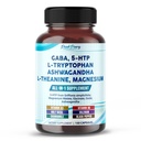 GABA, 5-HTP L-trüptofaan Ashwagandha Chamomile L-Theanine Magneesium - valmistatud USA-s