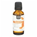 365 by Whole Food Market, Vitamiin D-3 Vedel tsitrusviljad Flavor 1000IU, 1 OZ