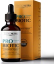 Liquid Probiotic for Women, Men, Kids, Toddler Probiotic: USDA Organic Probiotics, Vegan Probiotic Liquid & Alfalfa Blend + Acidophilus for Gut Health, Dairy Gluten Sugar Free, Non-GMO Oral Probiotics