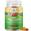 Looduse käsitöö taimepõhised lapsed Multivitamiinid Kummid - Lastele mõeldud multivitamiinid Immuunsuse toetamine Kummid vitamiinidega A C D3 E B ja tsink želatiin ja gluteenivabad GMO-vitamiinid Gummy Formula 120ct