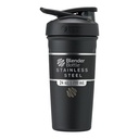 BlenderBottle Strada Shaker Cup Isoleeritud roostevabast terasest veepudel traadi viskiga, 24-kordne, must