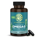 Sunwarrior Vegan Omega 3 DHA & EPA täiendus Vetikaõli Eelistatud alternatiiv kalaõli toetab aju silmade liigest ja südame tervist (60 loend)