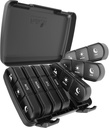 Pill Organizer 3 korda päevas, Fullicon Suur iganädalane pillide juhtum 7 päeva, igapäevane pillide karp 21 komponendiga, pillide dispenseerija pillide / vitamiini / kalaõli - must