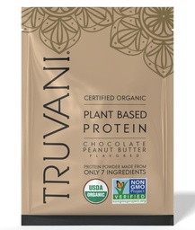 Truvani Vegan Hernevalgupulber | Šokolaad Maapähklivõi | 20g Orgaaniline Taimne Valk | 1 Serving | Keto | Gluteen & Piimavaba | Madala carb | Ei ole lisatud suhkrut
