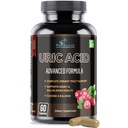 Uric Acid Advanced Formula - neerud, maks, sapipõie, kuseteede puhastamine Jõhvika, Chanca Piedra, Tart Kirsi, Piimaohaka ja Bromelain 60 kapsliga