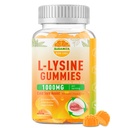L-Lysine Gummies 1000 mg, Cold Hare Supplement koos Immuuntugi huuled ja suu, närimistable L lüsiin Gummies täiskasvanutele ja lastele, Boost Immune & Kollageen, Non-GMO, Vegan, Gluteenivaba - 60 Loeb