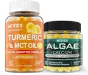 NEVISS Suhkruvaba kurkumiinikummid + merevetikate kaltsiumilisa 600mg, kõrge imendumine, vegan
