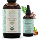 HerbEra Taimne Puhasta Orgaaniline Alkoholivaba Tinktuur | Detox ja Puhasta valem, Ekstraktilisandi | Orgaaniline virmapuuürt, Mustpähkel Hull, Cloves Flower Buds | Puhastusekstrakt (4 fl oz)