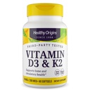 Tervislik päritolu Vitamiin D3 & K2 - Vitamiin D3, 50 mcg - Vitamiin K2, 200 mcg - kergesti imenduv Vitamiin D & Vitamiin K Supplements - Non-GMO & Gluteenivaba toidulisandeid - 60 Softgels