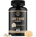 Orgaanilised Lions Mane Brain Support Dietary Supplement Premium Lions Mane Seeneekstrakt - 90 kapslit