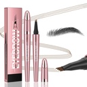 Q708 3D Microblading Eyebrow Pencil, veekindel, 4-tipiline, pikaajaline, mikro-kahvli aplikaator looduslikele kulmudele, kõik nahatoonid (2#Dark Brown)