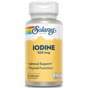 Solaray jood 500 mcg, joodilisa tervisliku neerupealiste ja kilpnäärme toetamiseks, energia, ainevahetus ja fookus, kaaliumjodiid, vegan, 60-päevane raha tagasi garantii, 30 serveerimist, 30 VegCaps