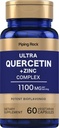 Torukivi Quercetin Zinc kompleks | 1100 mg | 60 kapslit | Mitte-GMO, Gluteenivaba toidulisand