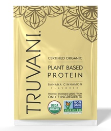 Truvani Vegan Peavalgupulber | Banaanikaneel | 20g Orgaaniline Taimne Valk | 1 Serving | Keto | Gluteen & Piimavaba | Madala carb | Ei ole lisatud suhkrut