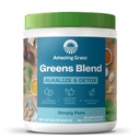 Amazing Grass Greens Blend Alkalize & Detox: Smoothie Mix, Puhastage Super Greens & Beet Root Powder, Seedeensüümid, Prebiootikumid Ja Probiootikumid, 30 Servings (Pakendamine Võib erineda)
