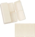 FYY Daily Pill Korraldaja, 2 Tk 7 Kompartments Portable Pill Case Travel Pill Korraldaja, [Folding Design] Pill Box Purse Pocket hoida vitamiine, tursamaksaõli, täiendused ja ravimid-valge