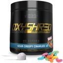 EHP Labs OxyShred Hardcore Super Dosed Pre Workout Pulber - Preworkout Pulber L Glutamiin & Atsetüül L Karnitiin, Energia Boost Drink - 275mg Kofeiini - Hapud Crawlies, 40 Serving