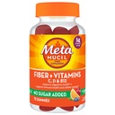 Metamucil Fiber Suplement 72 Gummies, Fiber + Vitamiinid C, D & B12 ei ole lisatud suhkrut, Toetage Seedetrakti Healt + Toetage Immuuntervise, tsitrusmarjamaitse.