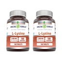 Amazing valemid L-Lysine 1000mg Aminohappe tablette täiendada | Non-GMO | Gluteenivaba | Valmistatud USAs (180 | 2 Pack)