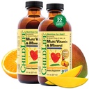 CHILDLIFE Essentials Kids Multivitamiinid ja mineraalid - vitamiinid lastele, vedelad multivitamiinid väikelastele ja beebidele - looduslik apelsin & Mango, 8 Fl Oz (pakk 2)
