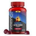 Hydroxycut Hardcore Ultra Shred Gummies, Sweet Heat - 99% Stimulant Free - Sisaldab kapsaitsiini & B-vitamiine - naistele ja meestele