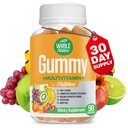 Kids Gummy Multivitamiinid - Täielik igapäevane hädavajalik lastele vitamiinid ja mineraalid üldiseks heaoluks, 90 Gummies. Puuviljamaitse, ei kunstlikku suhkrut, piima- ja gluteenivaba