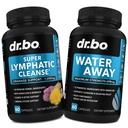 Lümfaatilise drenaaži täiendused Pills & Water Away - Lümfaatiline tugi Kogu taimsed puhastustooted ja looduslikud veepillid Diureetikumid säilitamiseks - Lümfisõlmed Detox Cleanse System Drainage