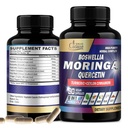 Orgaaniline Cadane Moringa Leaf koos kurkumi, boswellia, Quercetin, Ceylon Cinnamon, Püha basiilik, ingver ja must pipar - 8in1 täiendust - 90 Veggie kapslit 3-kuuliseks tarnimiseks