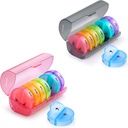 2 Pack Weekly Pill Korraldaja 7 päeva 2 korda päevas, Sukuos Suured igapäevased pillid pillid / Vitamiin / Kalaõli / toidulisandid, BPA tasuta pillide karp, lihtne puhastada