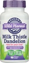 Oregoni Wild Harvest Milk Thistle Dandelion - ekstrakt, mis on standarditud 80% silimariinidele (90 kapslit)