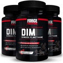 FORCE FACTOR DIM, 3-Pack, pillid östrogeeni vähendamiseks meestel, diindolüülmetaani lisand koos peamiste looduslike koostisosade ja suurema imendumisega, diindolüülmetaan 300mg, töötab kiiresti, 90 kapslit