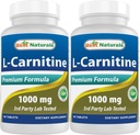 Parimad looduslikud L-karnitiin 1000mg 60 tabletti (60 loendit (2 pakendit))