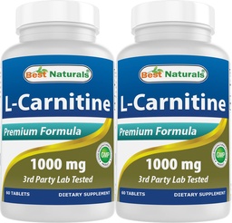 Parimad looduslikud L-karnitiin 1000mg 60 tabletti (60 loendit (2 pakendit))