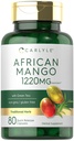 Carlyle Aafrika Mango täiendus 1220mg | 80 kapslit | rohelise tee ekstraktiga | Mitte-GMO, Gluteenivaba
