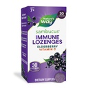 Nature's Way Sambucus Immune Lozenges, C-vitamiiniga, Black Elderberry ekstraktiga, Immuunsüsteemi tugi *, 30 Pakkimine Võib erineda