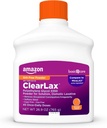 Amazon Basic Care ClearLax, Laxative Powder õrna kõhukinnisuse leevendamiseks, Softens Stool, Polüetüleenglükool 3350, Orange Flavor, 1,68 naela (1. pakk)