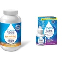 TheraTears 1200mg Omega 3 toidulisand silmade toitumiseks, orgaaniline linaseemnete triglütseriidide kalaõli ja E-vitamiin, 180 Count & Dry Eye Therapy määrdeaine silmatilgad kuivadele silmadele, 1 fl oz pudeli kaksikpakk