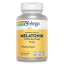 SOLARAY melatoniin 10mg glütsiiniga - laiendatud vabanemine, tervislik uneabi ja rahustav lõõgastustoetus - Lab kontrollitud, vegan, gluteenivaba, 60-päevane garantii - 100 serveerimist, 100 VegCaps
