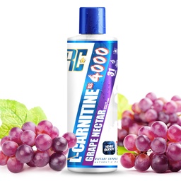 Ronnie Coleman Signature Series L karnitiin XS 4000 Vedel, Stimulant Free, Sugar Free, Zero Carbs, Lean Lihastugevuse toetus meestele ja naistele, 16 Oz (16 oz, Grape Nectar (4000)