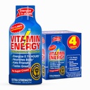 Vitamiin Energia B12 11 000% Extra Tugevus Energia Shot Açaí Granaatõuna 4 Pack, 260mg looduslik kofeiin, B12 & B6, Nootroopne fookus, Vitality, nullsuhkrut, Gluteenivaba, Vegan, Kosher, 1,93 fl oz