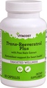 Vitacost Trans-Resveratrol Plus - 60 taimetoitlast kapslit
