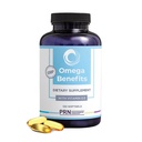 PRN DE Omega 3 täiendus - 120 softgels, 30-päevane pakkumine - rTG Omega 3 rasvhapped 1680mg EPA, 560mg DHA ja D-vitamiin naha, liigeste, aju, silmade ja südame tervise jaoks