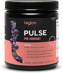 LEGION - Kõik looduslikud lämmastikoksiidi ettevalmistusjoogid energia suurendamiseks, kreatiinivaba, looduslikult magustatud, beeta-alaniin, tsitrulliin, Alpha GPC (viinamarjad)