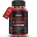ORPHIC TOITAINE Õunasiider Äädikas Gummies - 1000 mg - ACV kaalulangus Gummies - toetab seedimist, Detox & Cleansing - VIT B12, Beetroot - Gomitas de Vinagre de Manzana (120 tk)
