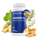 BioMatrix Candid-X Gut puhastab berberiini, oregano, naatriumkaprülaadi, kummeli, ingveri, PAU D'arco, meeste ja naiste seedeainelisandiga | 90 kapslit