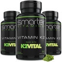 (3 pakend) Nutikam vitamiin K2 MK7 100mcg, valmistatud K2VITAL-i ja lehtkapsaga, 180 vedelat pehmekest